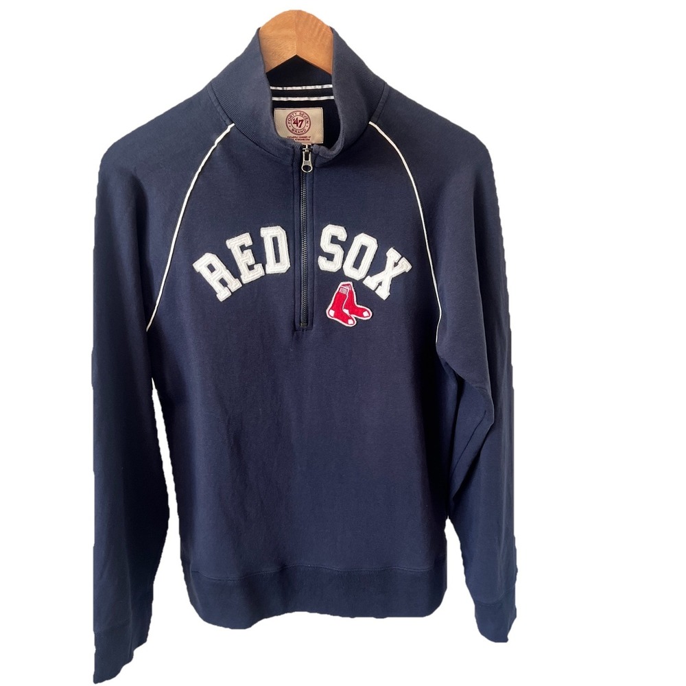 Boston Red Sox '47 Brand Full Zip Sweatshirt Jacket Navy Youth XL Forty Seven